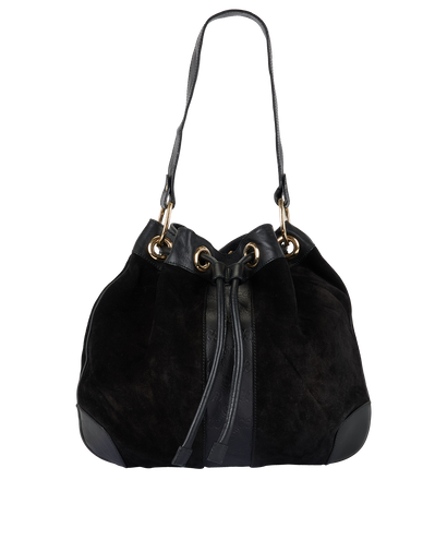 Drawstring Shoulder Bag, front view